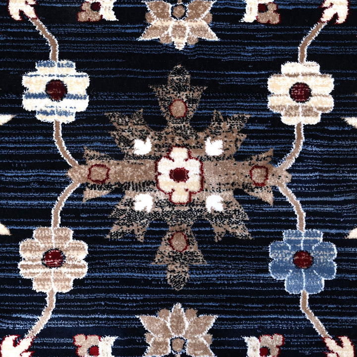 Blue & Brown Turkish Rug 8X11 Ft