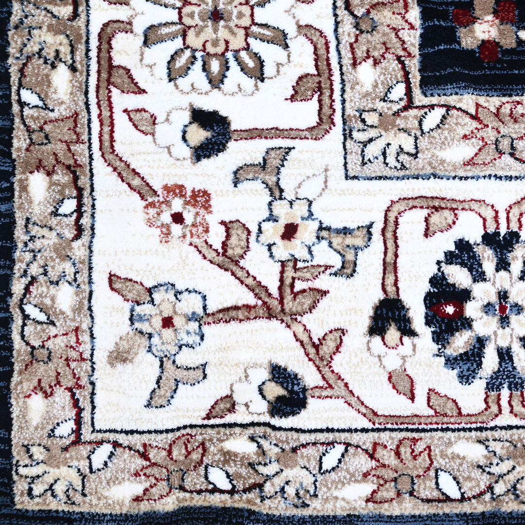 Blue & Brown Turkish Rug 8X11 Ft
