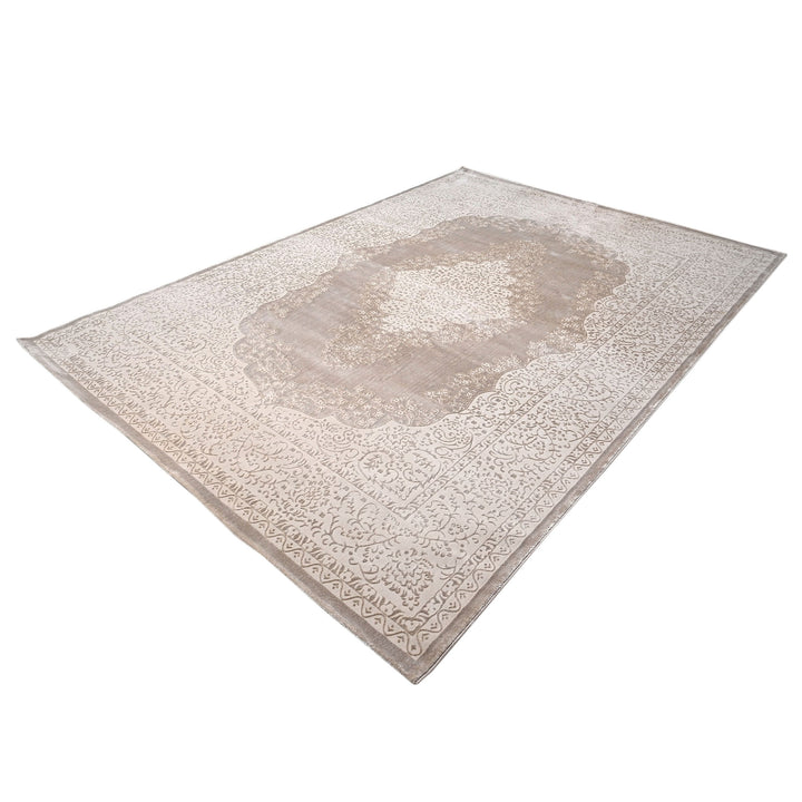 Beige Abstarct Turkish Rug 8X11 Ft