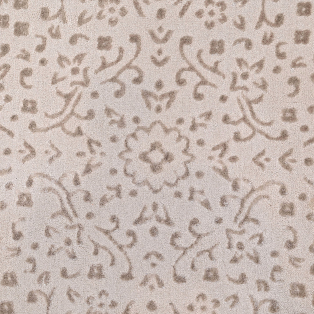 Beige Abstarct Turkish Rug 8X11 Ft