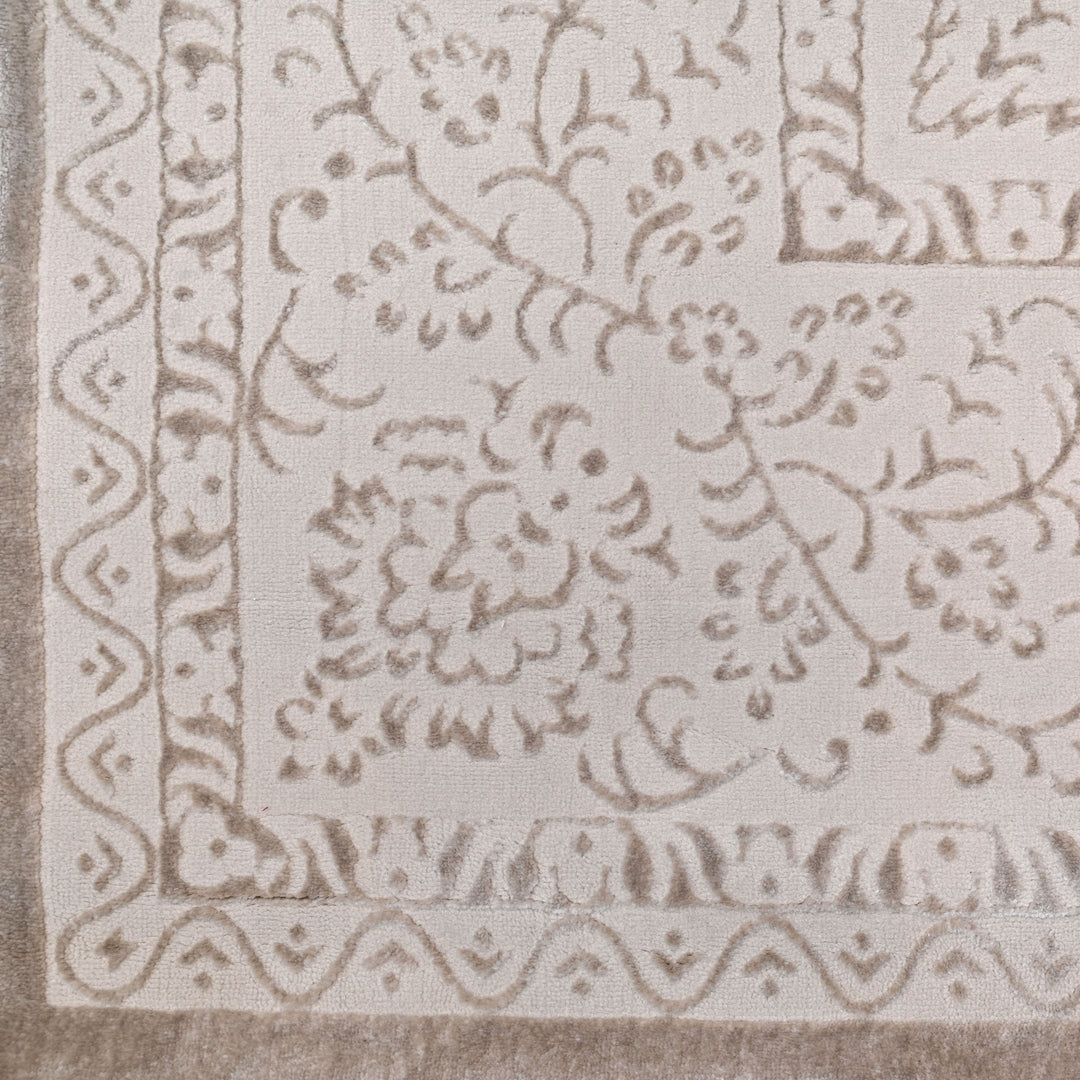Beige Abstarct Turkish Rug 8X11 Ft