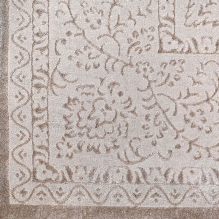 Beige Abstarct Turkish Rug 8X11 Ft