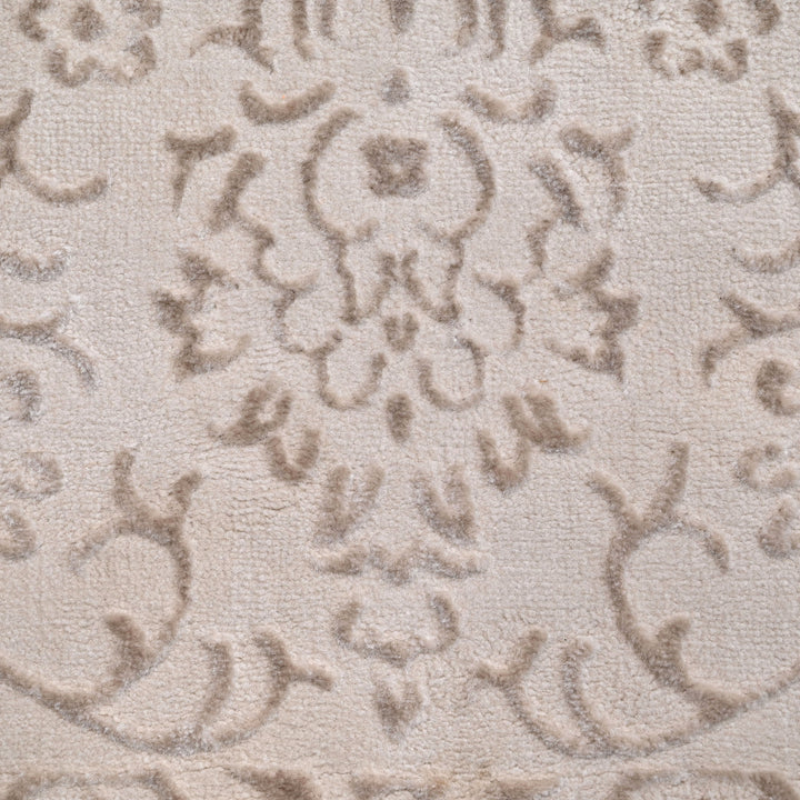 Beige Abstarct Turkish Rug 8X11 Ft