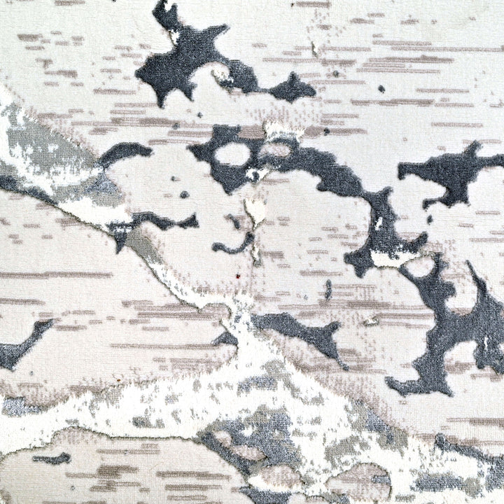 Off White Abstract Turkish Rug 8X11 FT