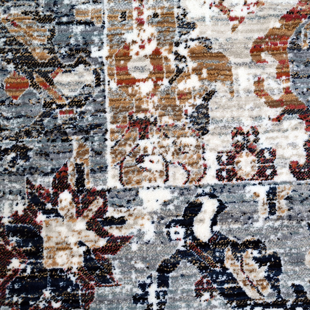 Multi Abstract Turkish Rug 7x10 FT
