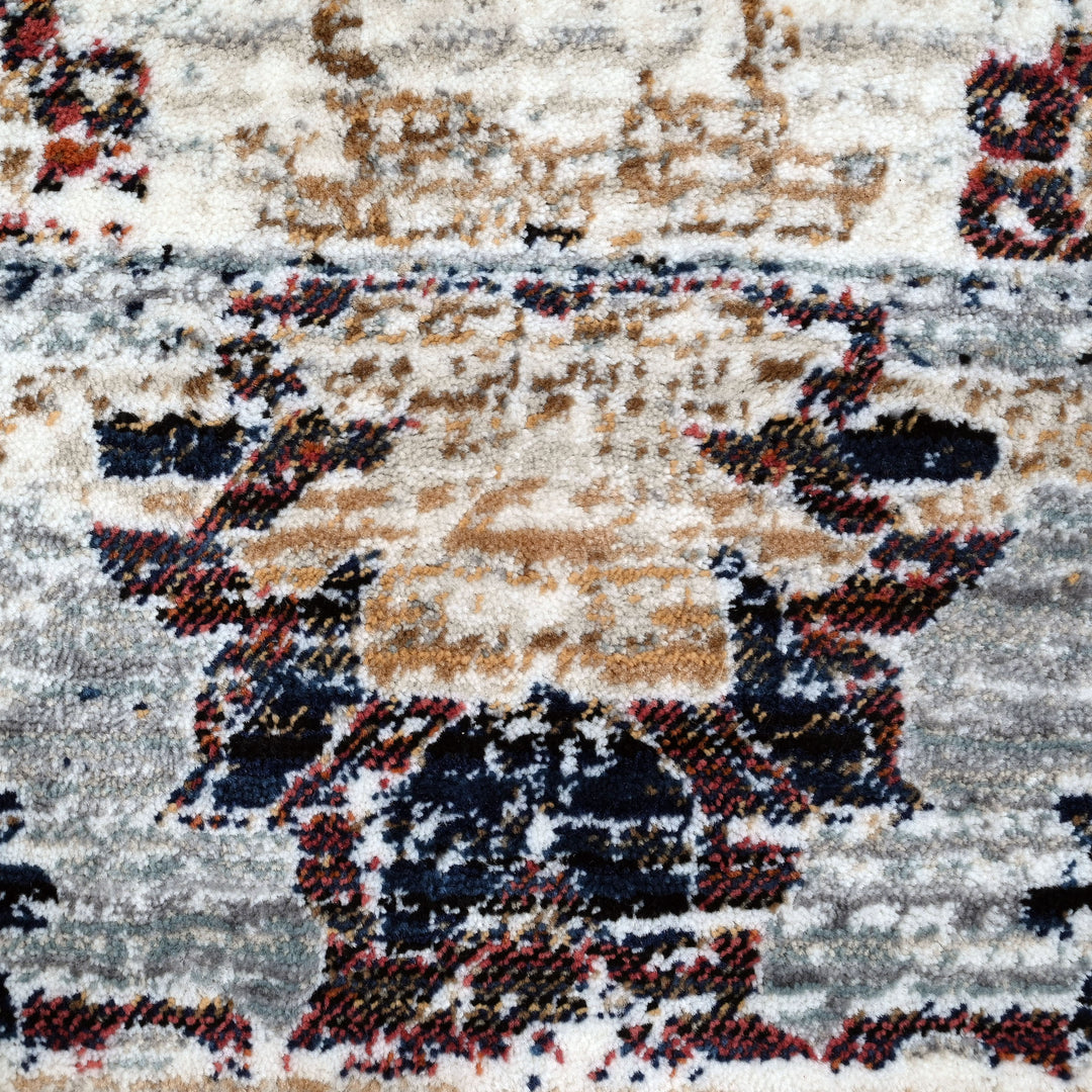 Multi Abstract Turkish Rug 7x10 FT