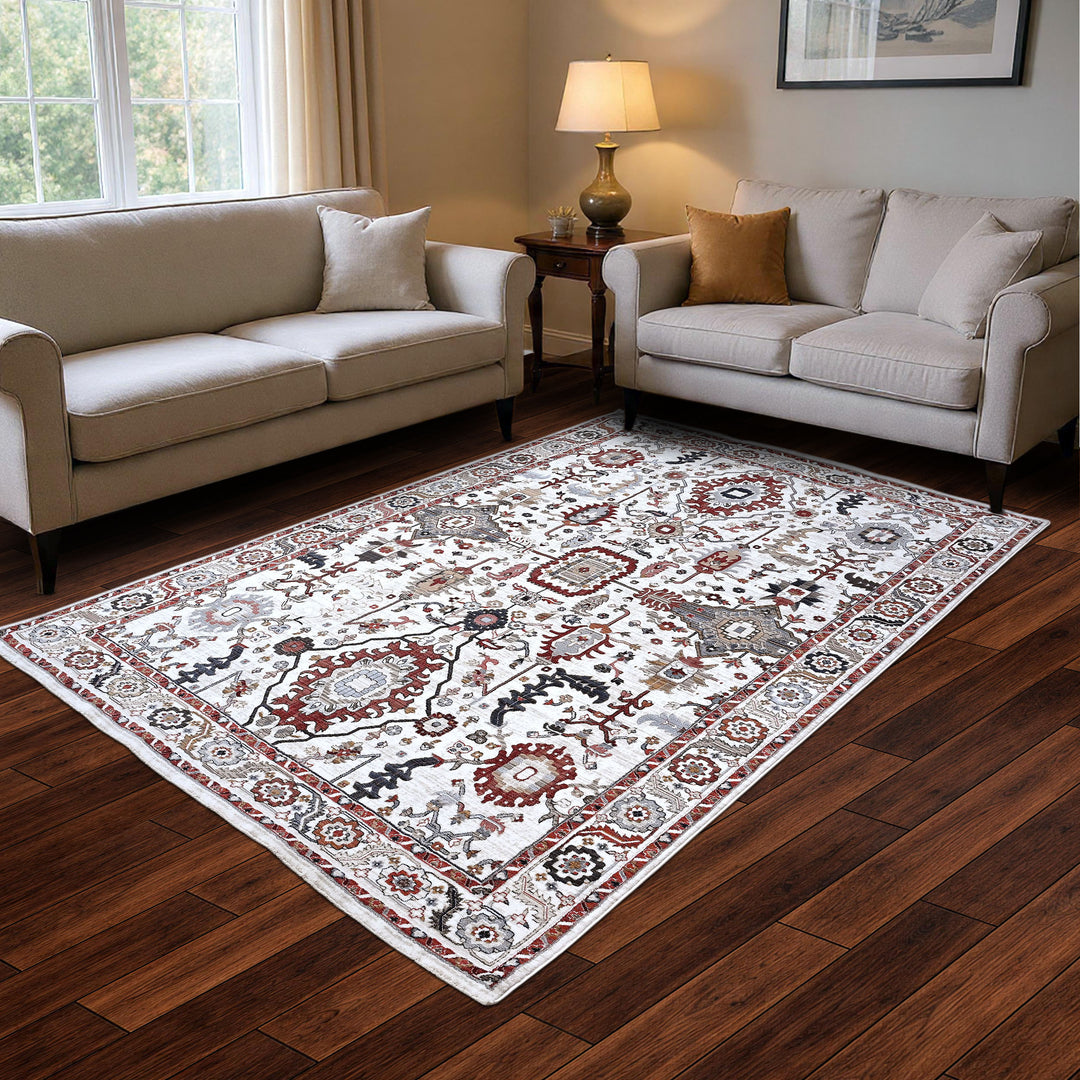 Multi Antique Turkish Rug 7x10 FT