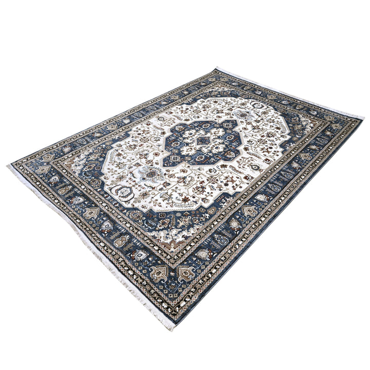 Blue & Grey Turkish Rug 7x10 FT