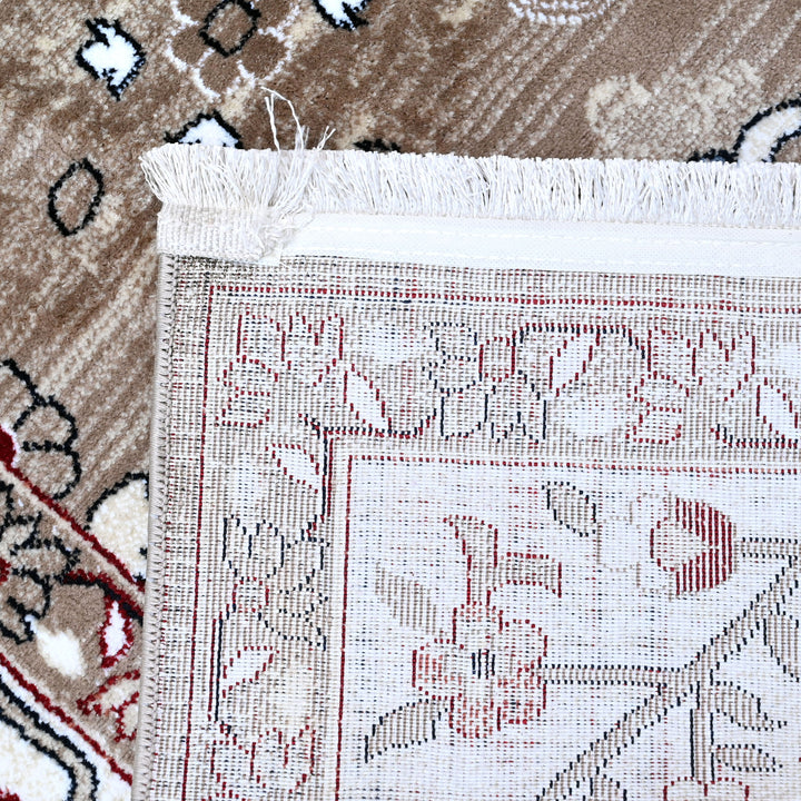 Beige Brown Turkish Rug 7x10 FT