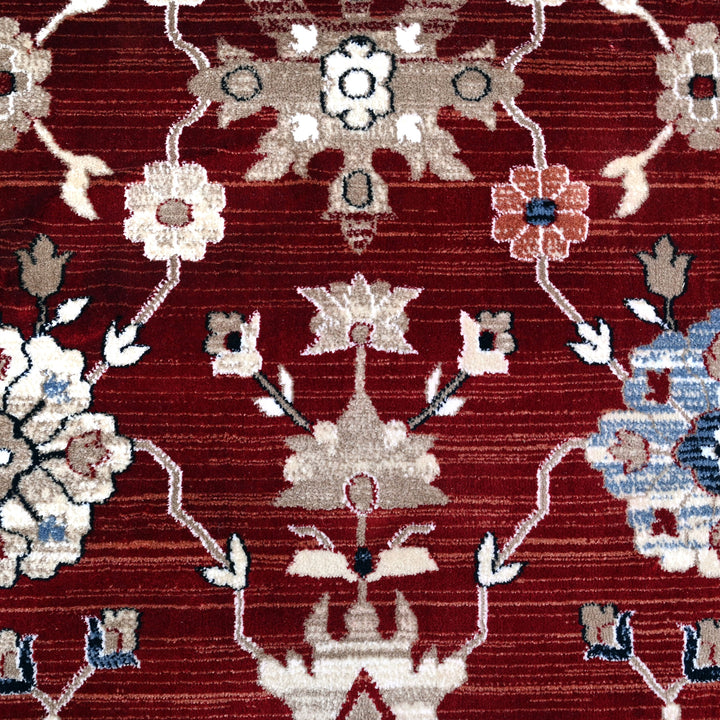 Rust Floring Turkish Rug 7x10 FT