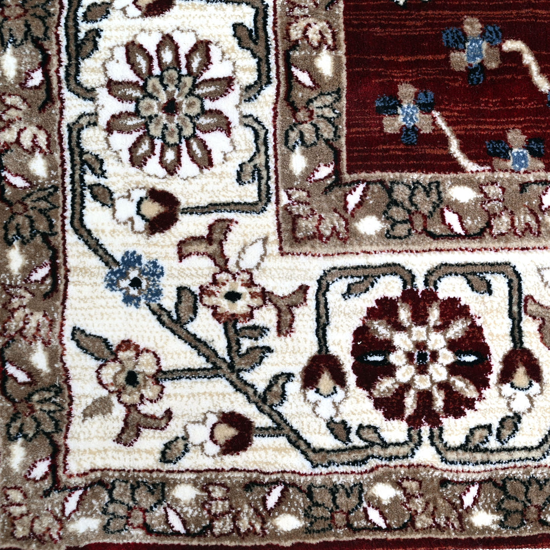 Rust Floring Turkish Rug 7x10 FT