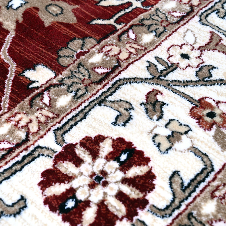 Rust Floring Turkish Rug 7x10 FT