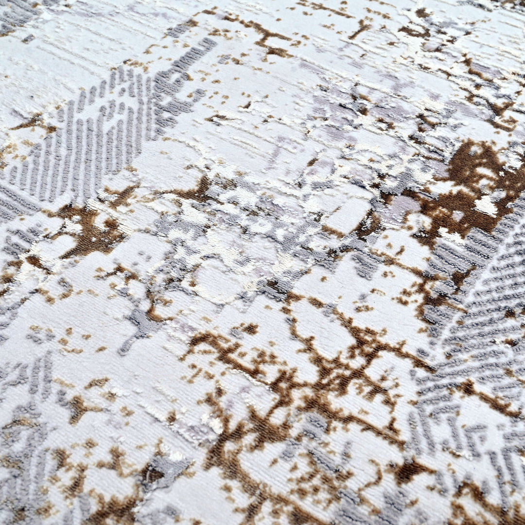 Off White Beige Turkish Rug 7x10 FT