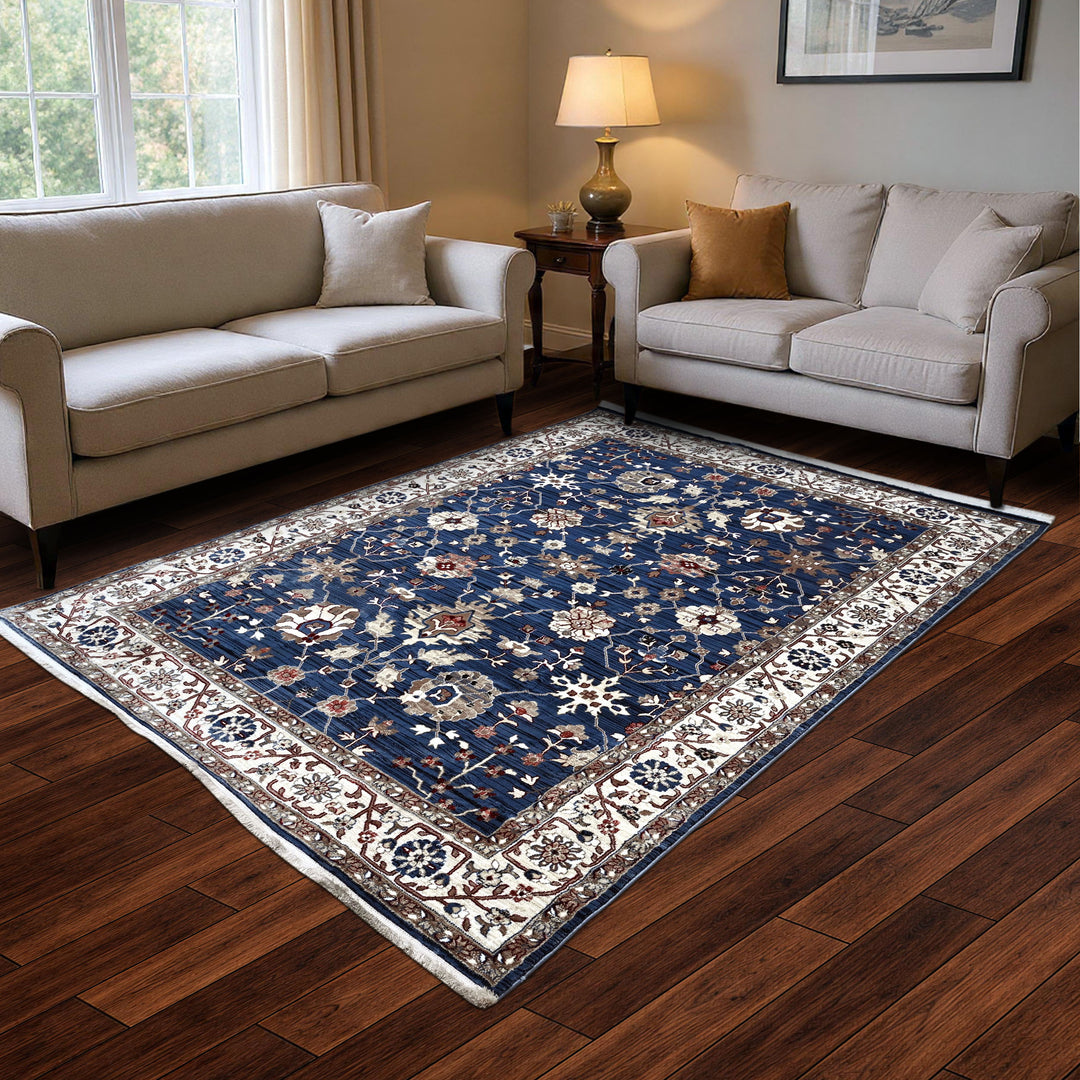 Blue & Grey Turkish Rug 7x10 FT