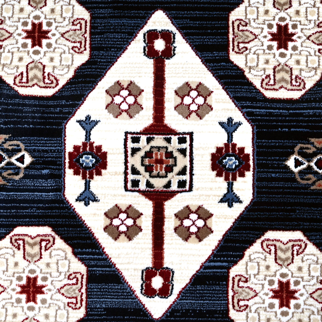 Blue & Brown Turkish Rug 7x10 FT