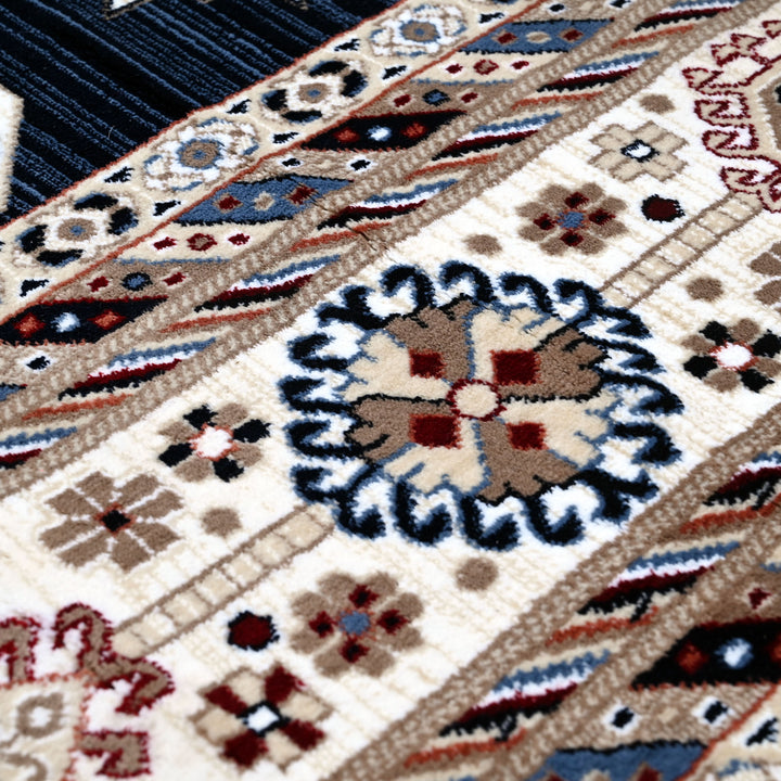 Blue & Brown Turkish Rug 7x10 FT