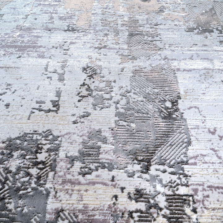 Silver Grey Turkish Rug 7x10 FT