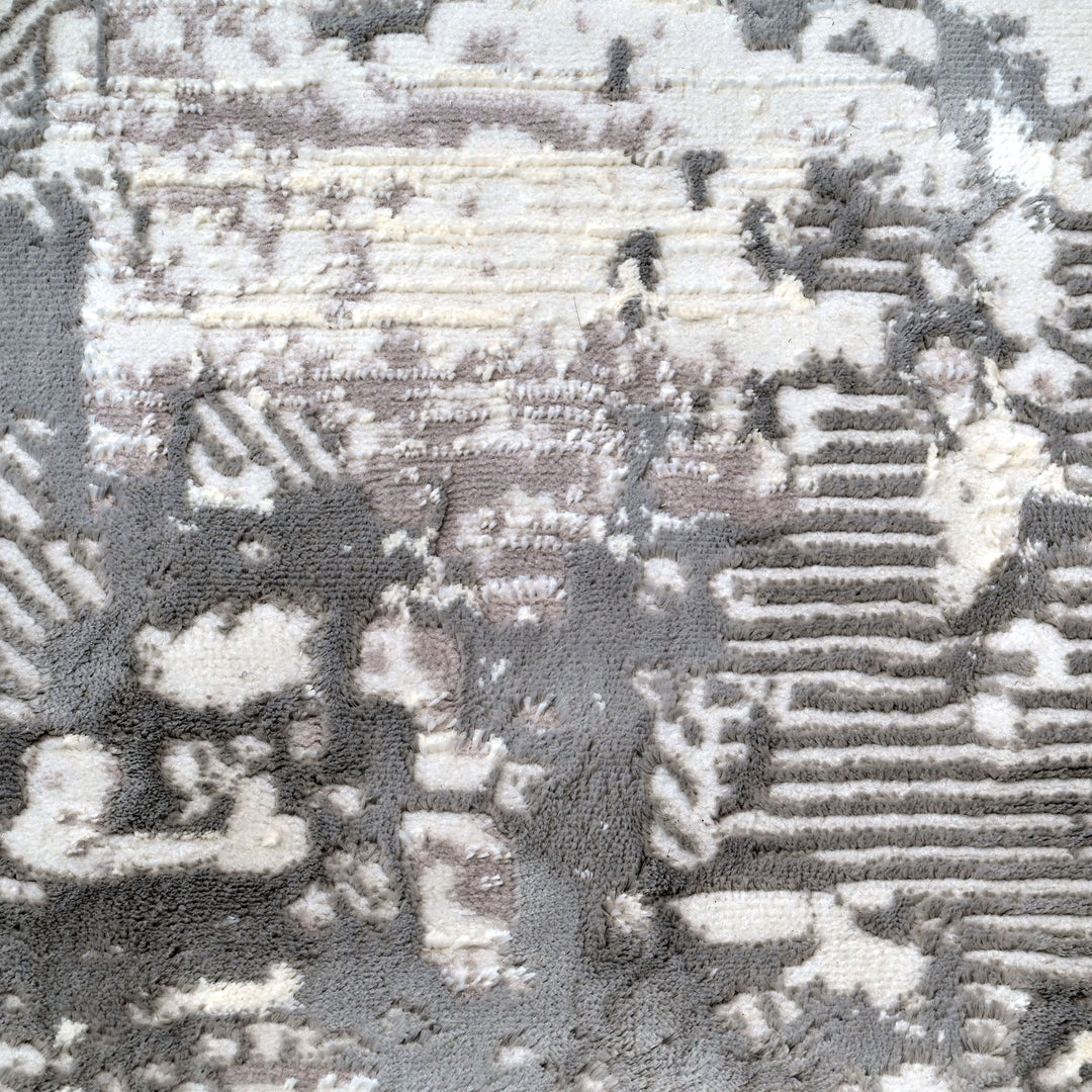 Silver Grey Turkish Rug 7x10 FT