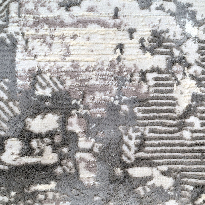 Silver Grey Turkish Rug 7x10 FT