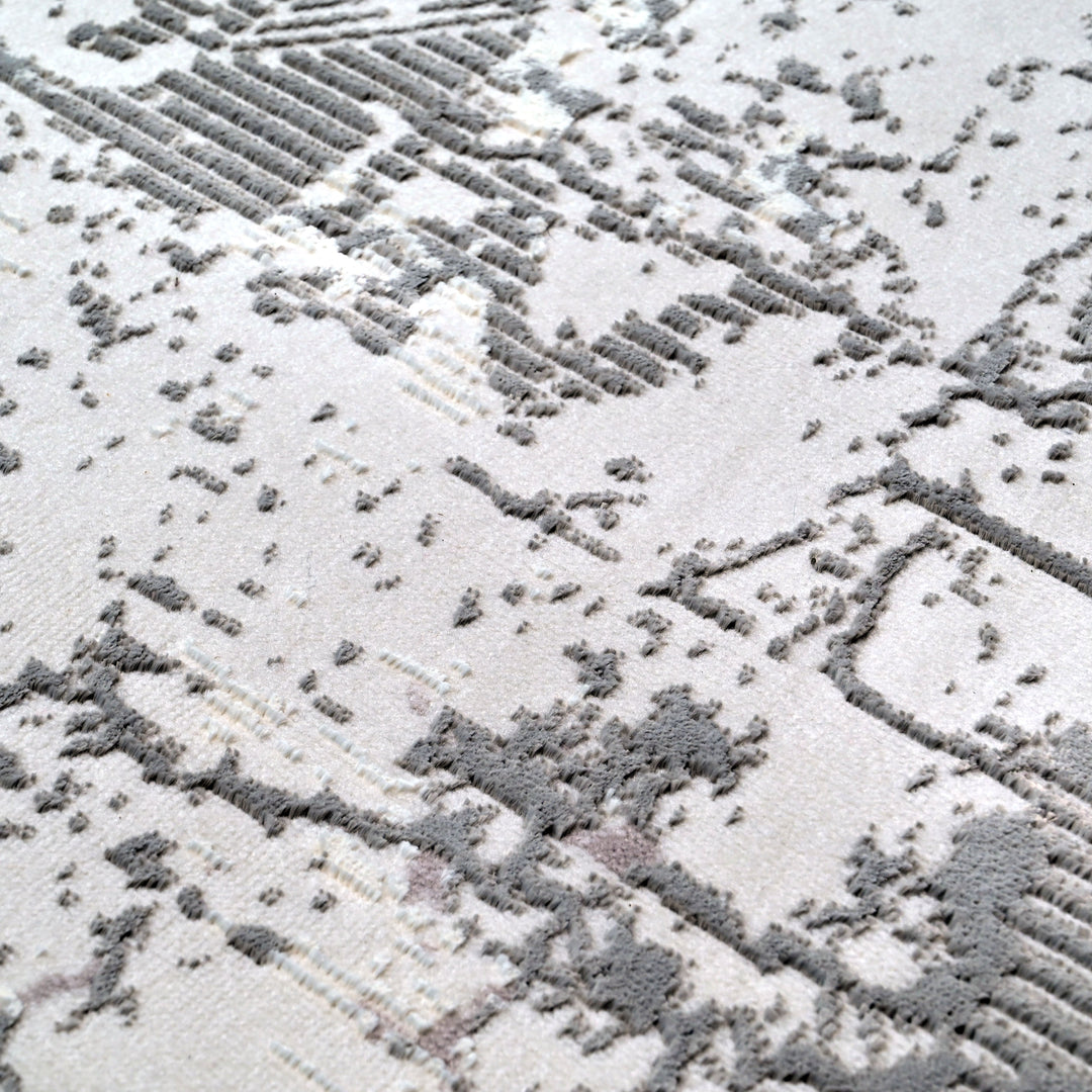 Silver Grey Turkish Rug 7x10 FT