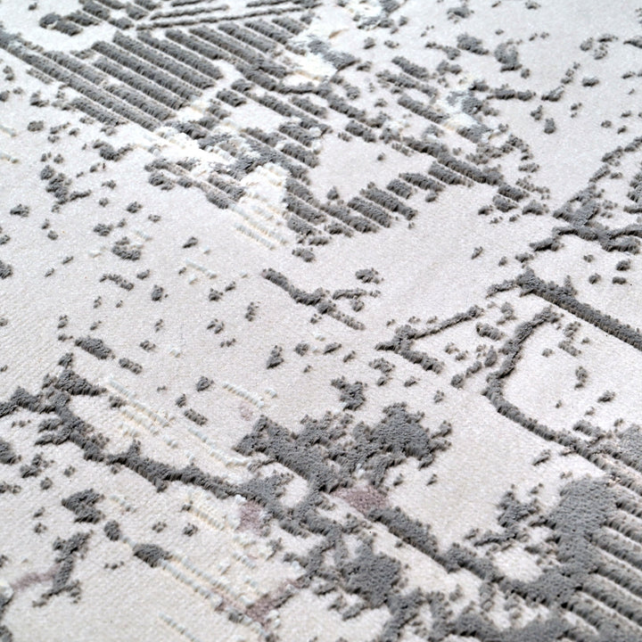 Silver Grey Turkish Rug 7x10 FT