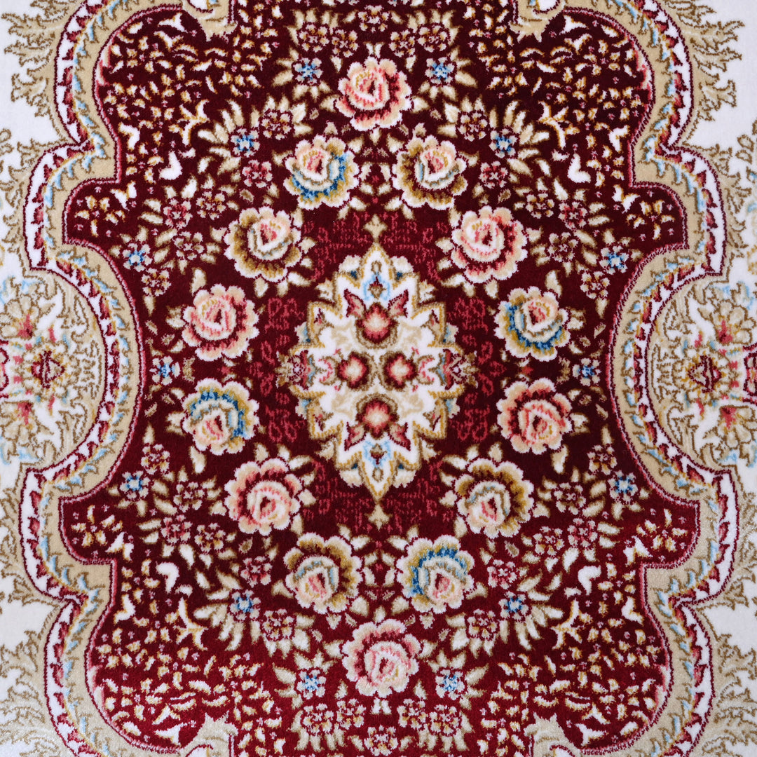 Rust Floring Turkish Rug 7x10 FT
