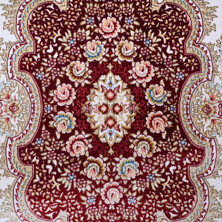 Rust Floring Turkish Rug 7x10 FT
