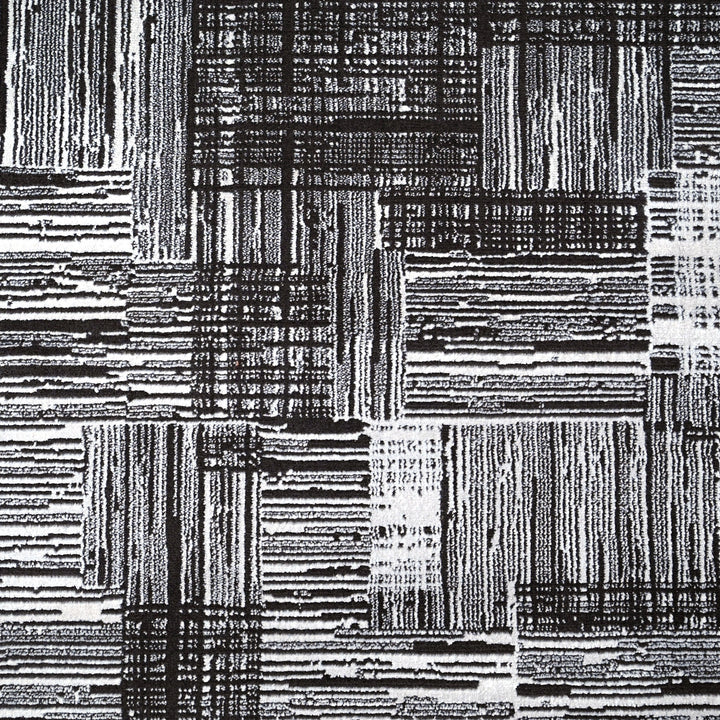 Grey Geometric Turkish Rug 7x10 FT