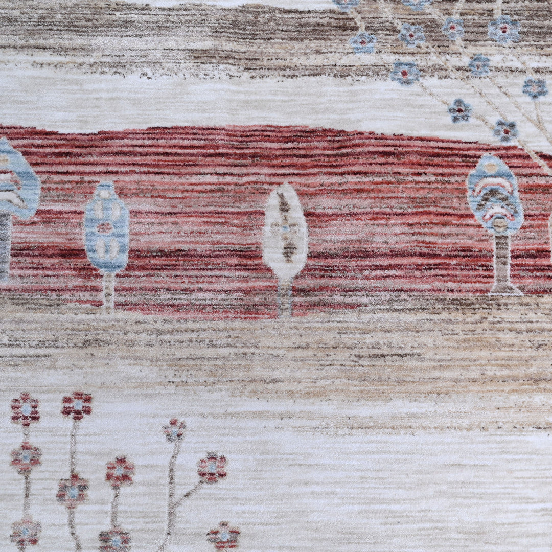 Multi Stripe Turkish Rug 5x8 FT