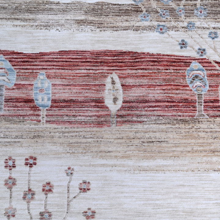 Multi Stripe Turkish Rug 5x8 FT