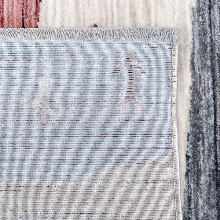 Multi Stripe Turkish Rug 5x8 FT