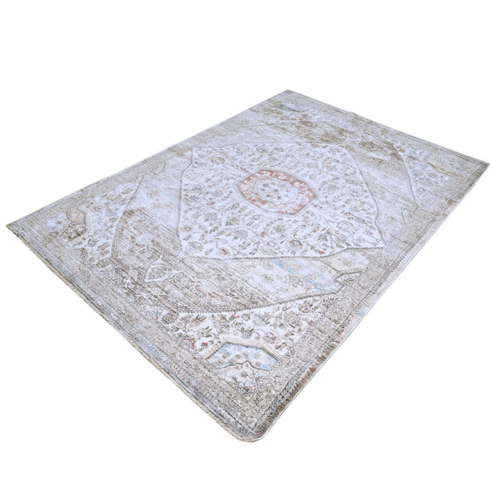 Brown Traditional Turkish Rug 5x8 FT