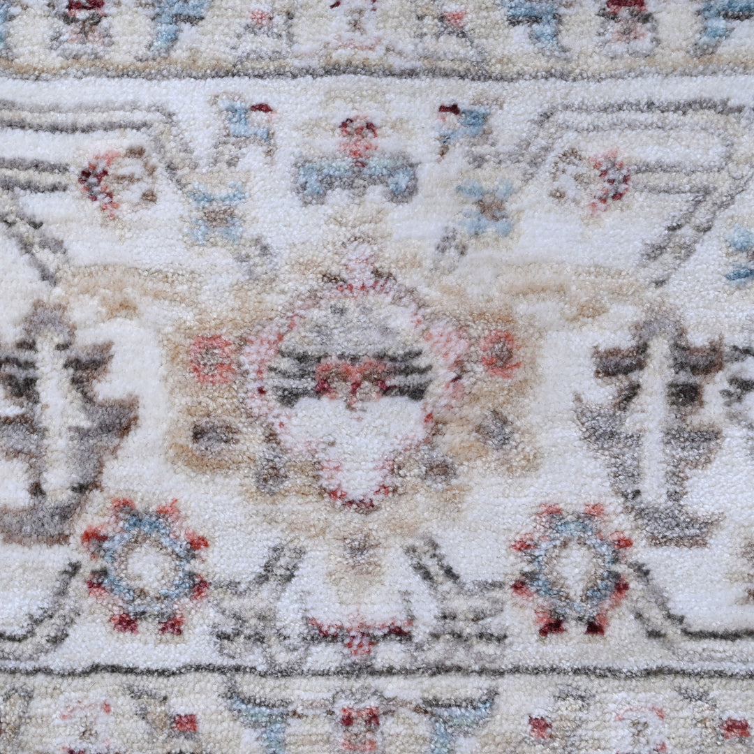 Grey Floring Turkish Rug 5x8 FT