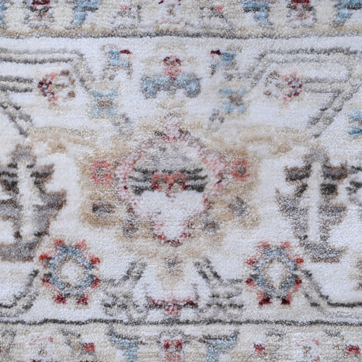 Grey Floring Turkish Rug 5x8 FT