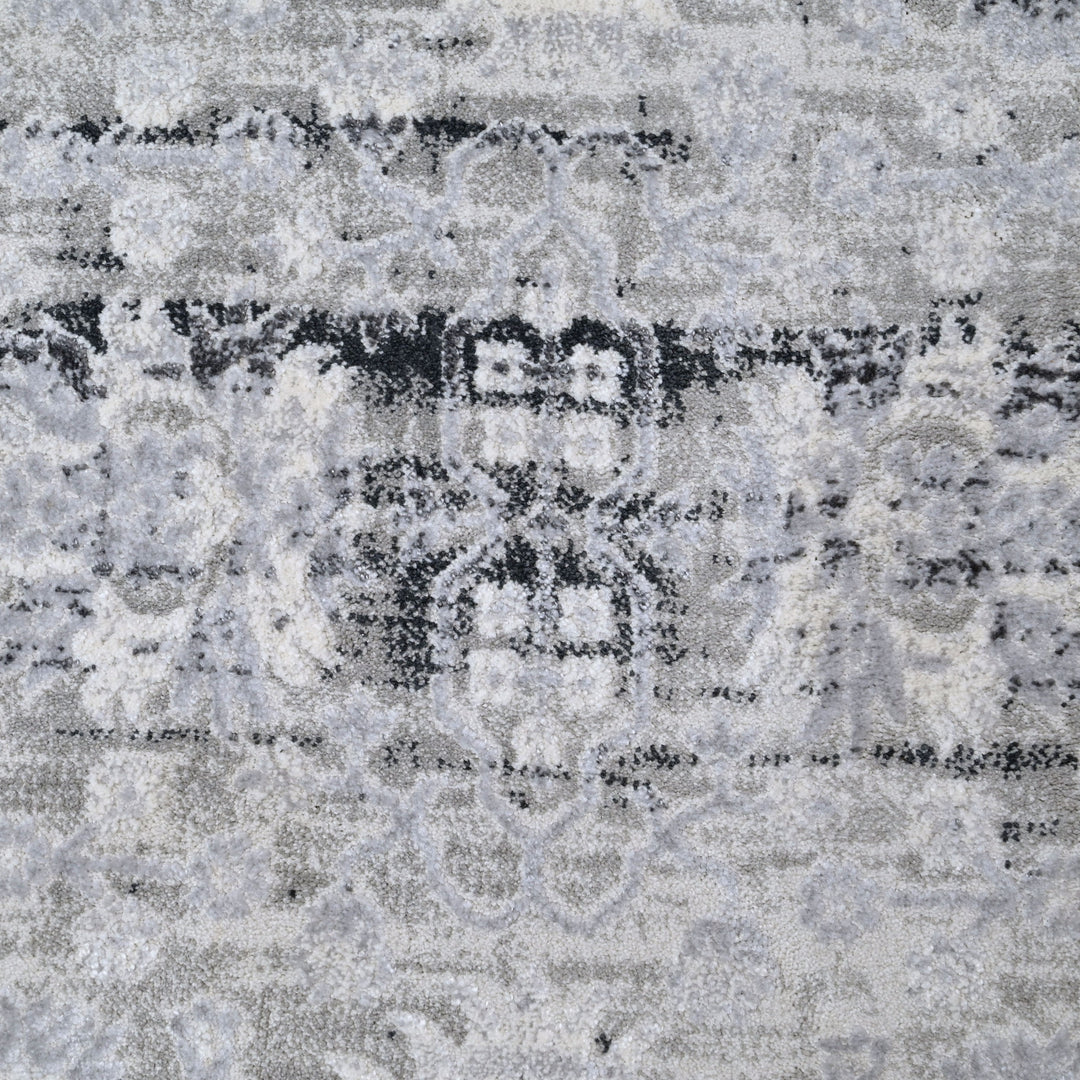 Grey Plain Turkish Rug 5x8 FT