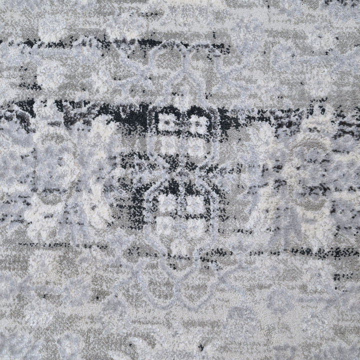 Grey Plain Turkish Rug 5x8 FT