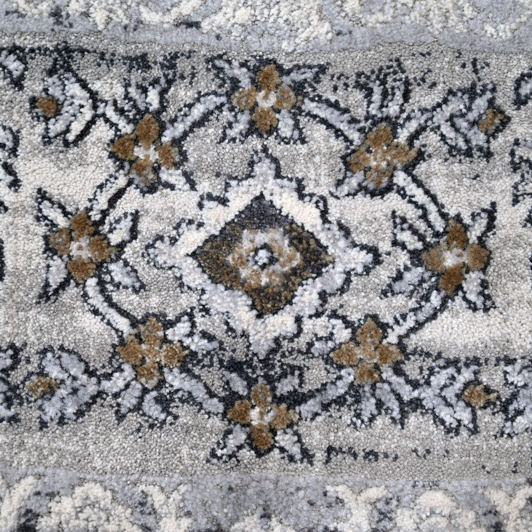 Grey Plain Turkish Rug 5x8 FT