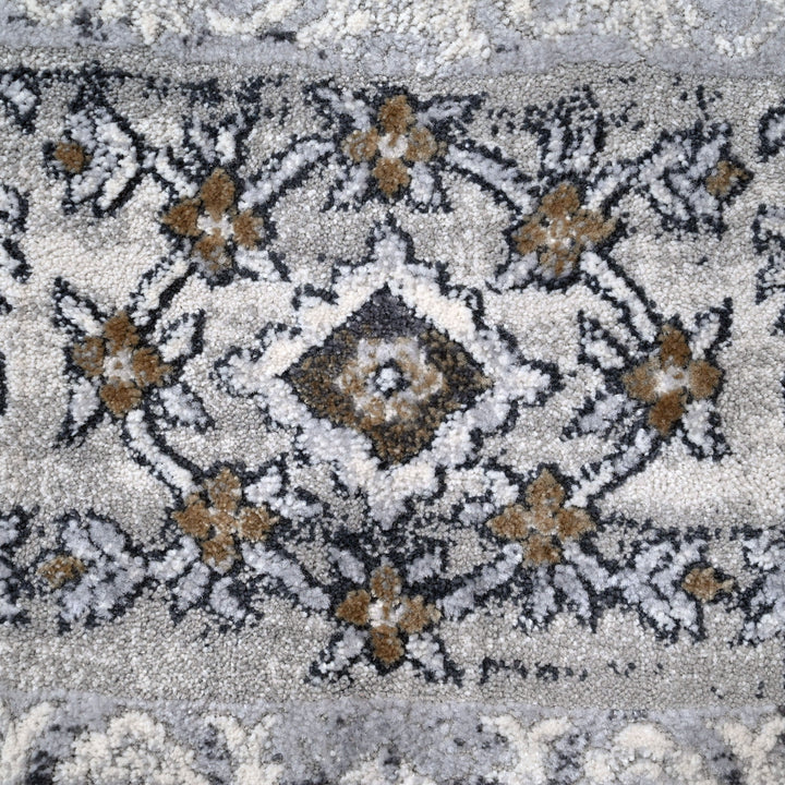 Grey Plain Turkish Rug 5x8 FT