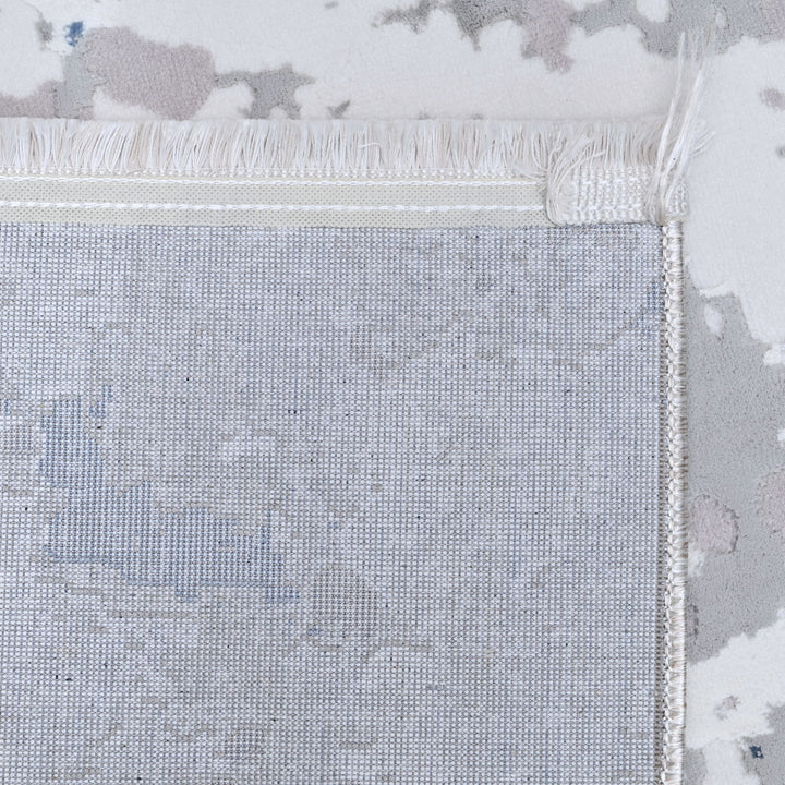 Grey Splash Turkish Rug 5x8 FT