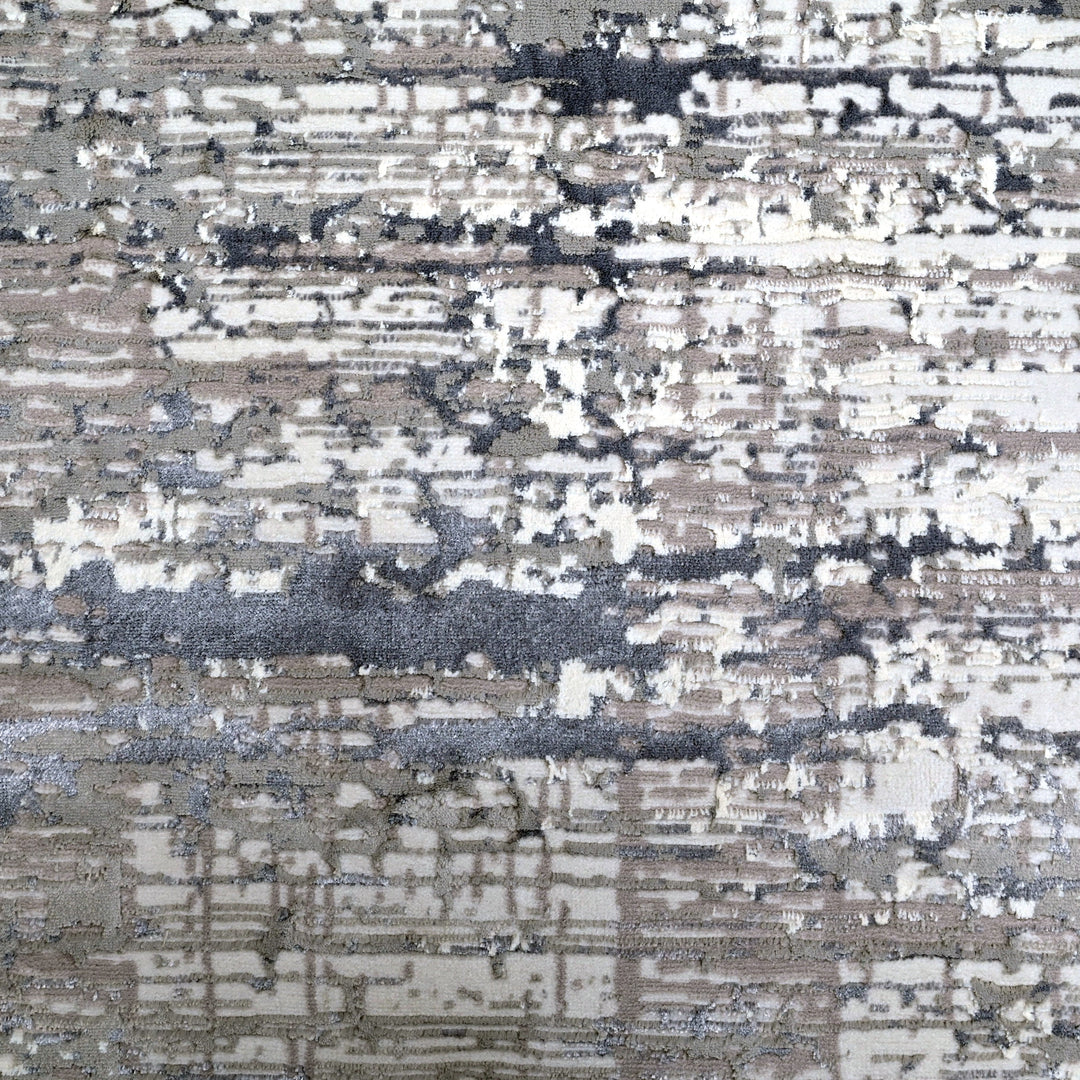 Grey Stripe Turkish Rug 5x8 FT