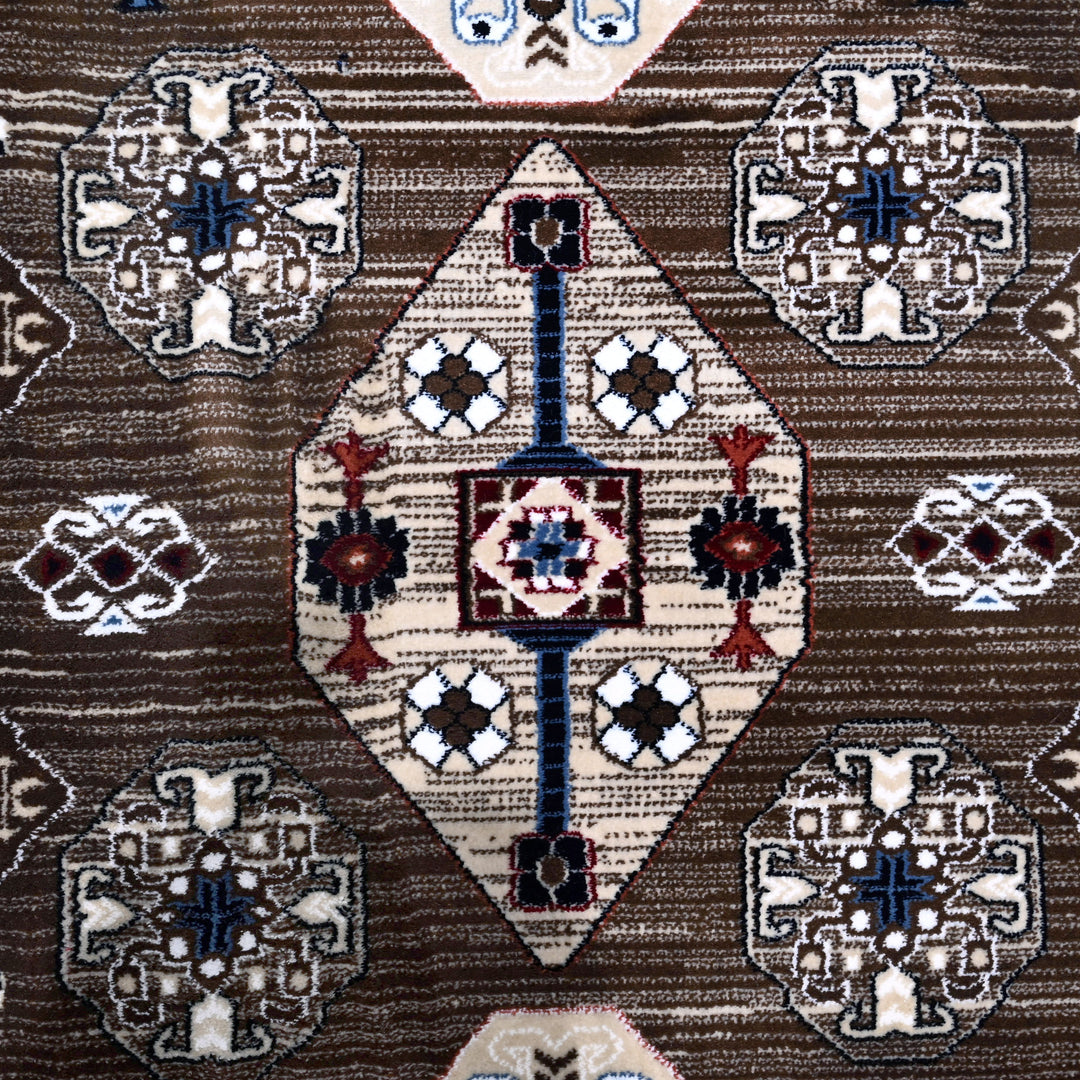 Brown Traditional Turkish Rug 7x10 FT