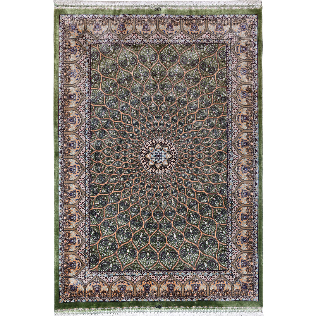 Supreme Fine Persian Silk Rug 2.5x4 Ft