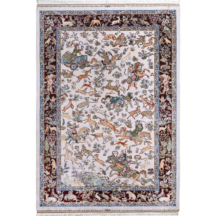 Supreme Fine Persian Silk Rug 2.5x4 Ft