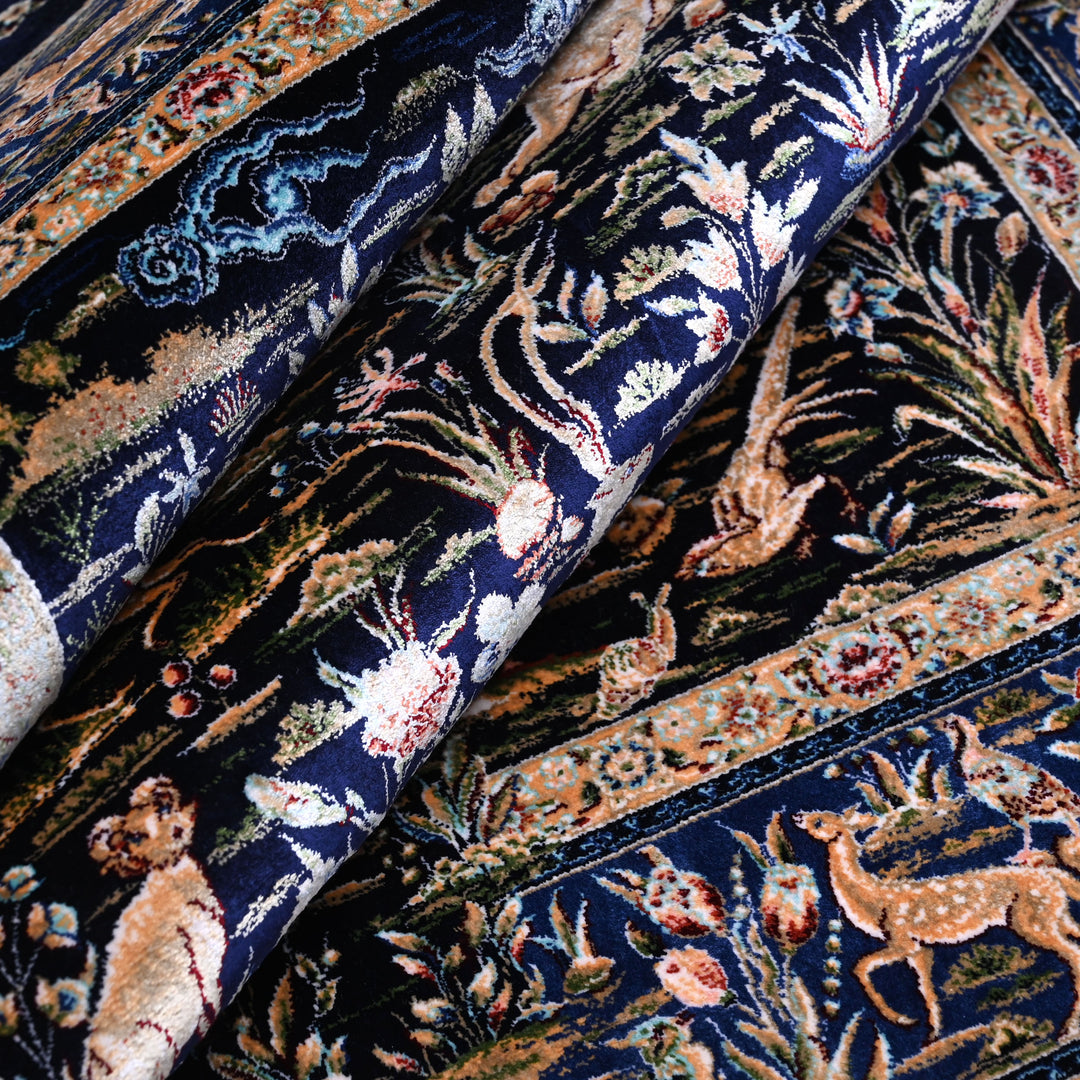 Supreme Fine Persian Silk Rug 2.5x4 Ft