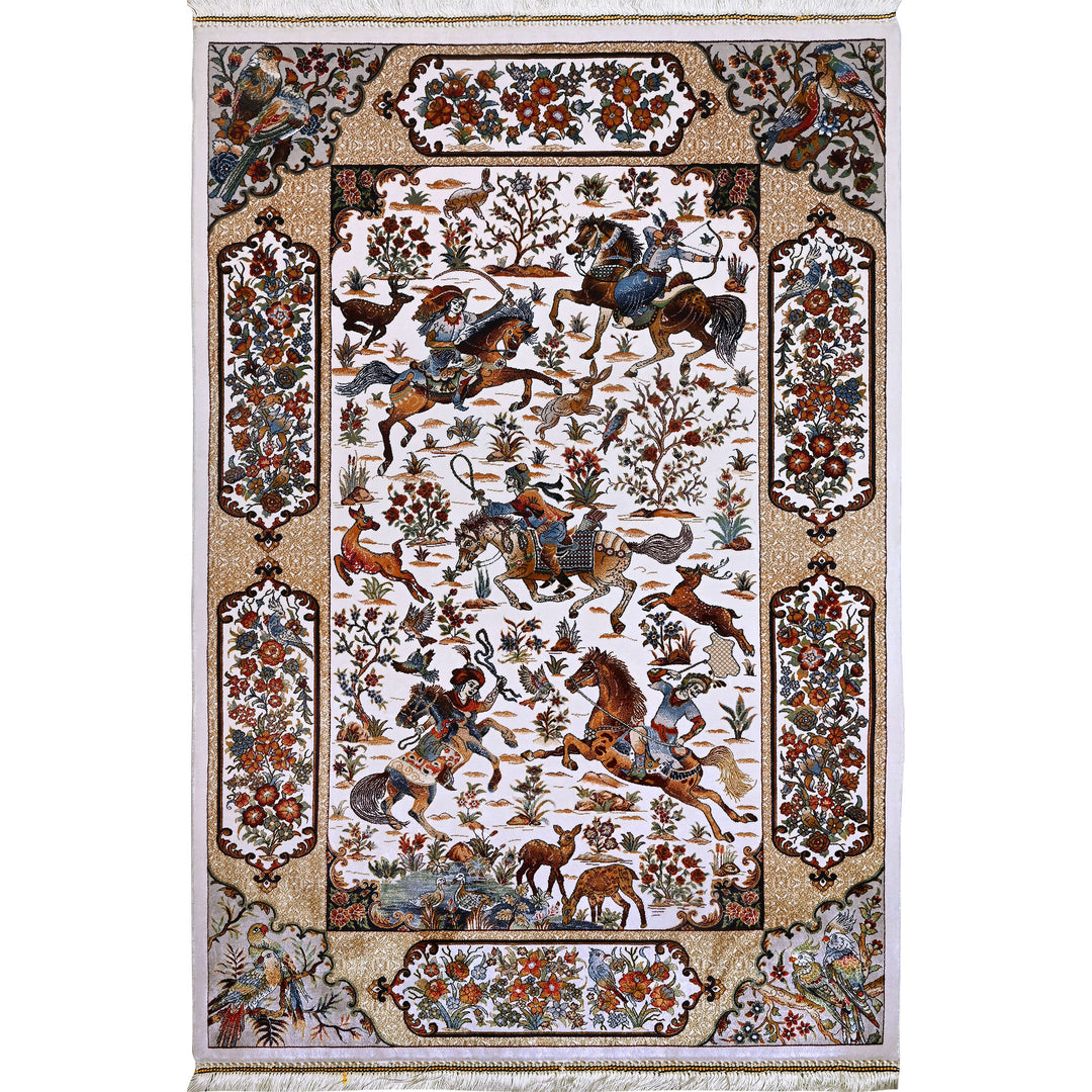 Supreme Fine Persian Silk Rug 2.5x4 Ft