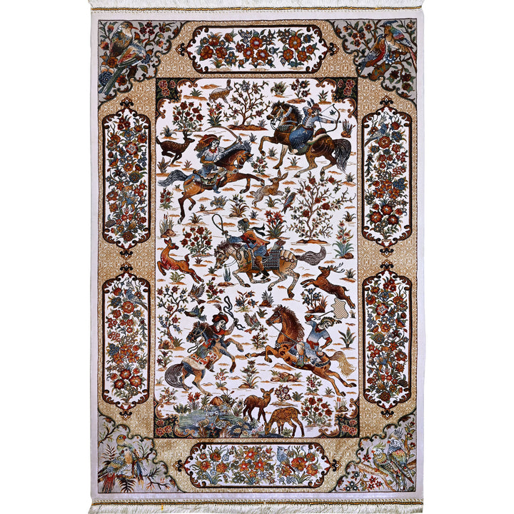 Supreme Fine Persian Silk Rug 2.5x4 Ft