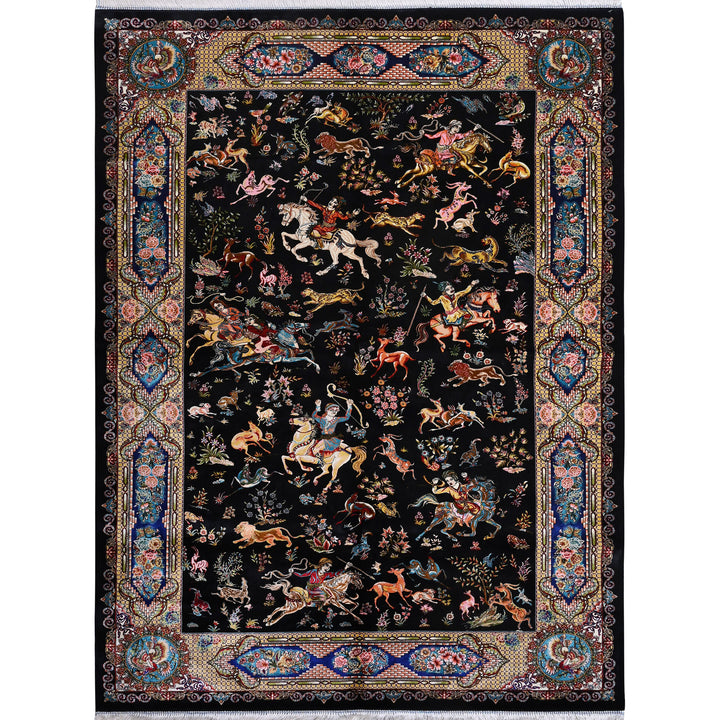 Supreme Fine Persian Silk Rug 4X6 Ft