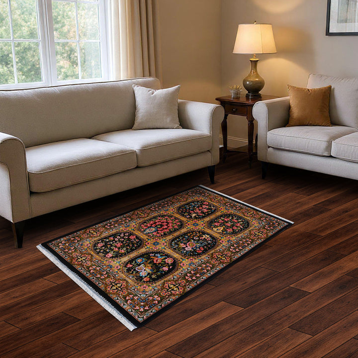 Supreme Fine Persian Silk Rug 2x3 Ft