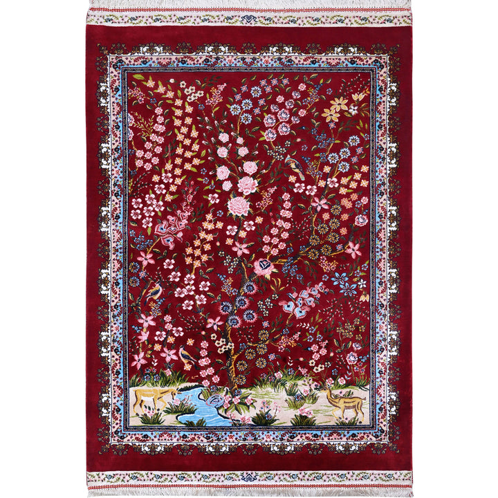 Supreme Fine Persian Silk Rug 2x3 Ft