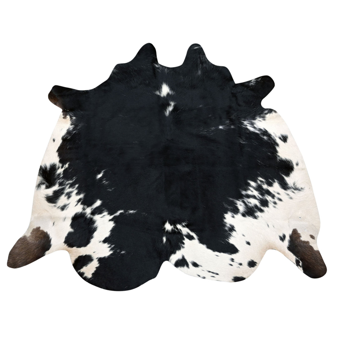 Classic Black & White Cowhide 4.5x5 FT